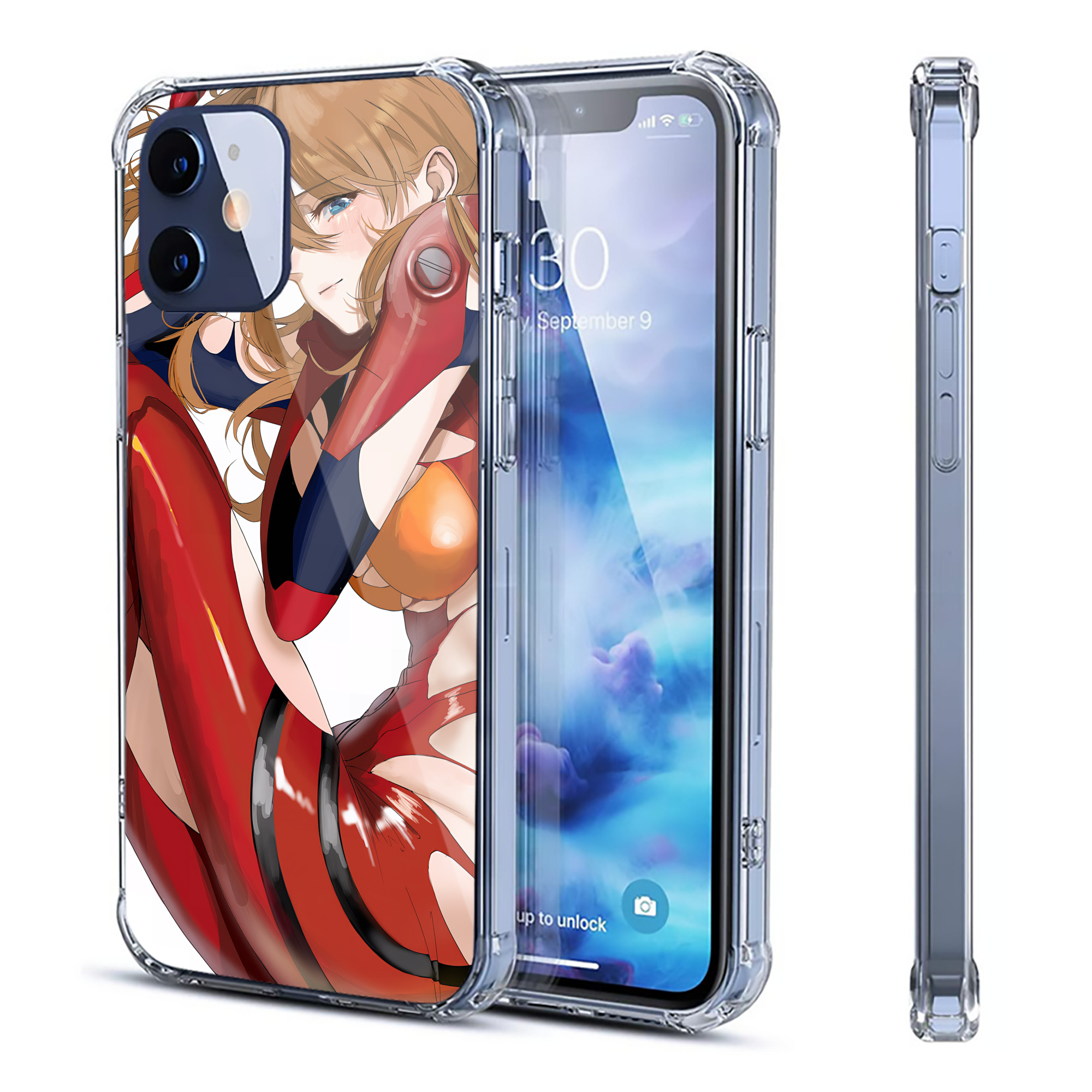（画像用） EVA 新世紀エヴァンゲリオン 【iPhone 12シリーズ対応】透明スマホケース（クリアソフトケース）